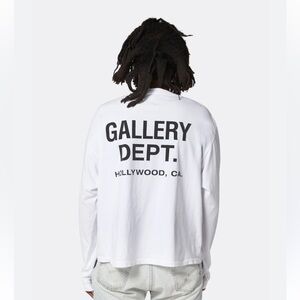GALLERY DEPT. SOUVENIR LONG SLEEVE TEE White size M Medium Large Men Brand New